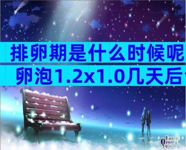 排卵期是什么时候呢 卵泡1.2x1.0几天后会排卵